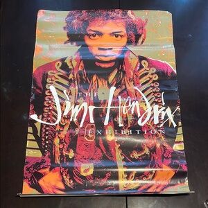 Retro Jimi Hendrix Exhibition Art Poster -‎ Multicolor